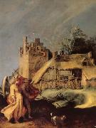 BLOEMAERT, Abraham Landscape with Tobias and the Angel oil painting reproduction